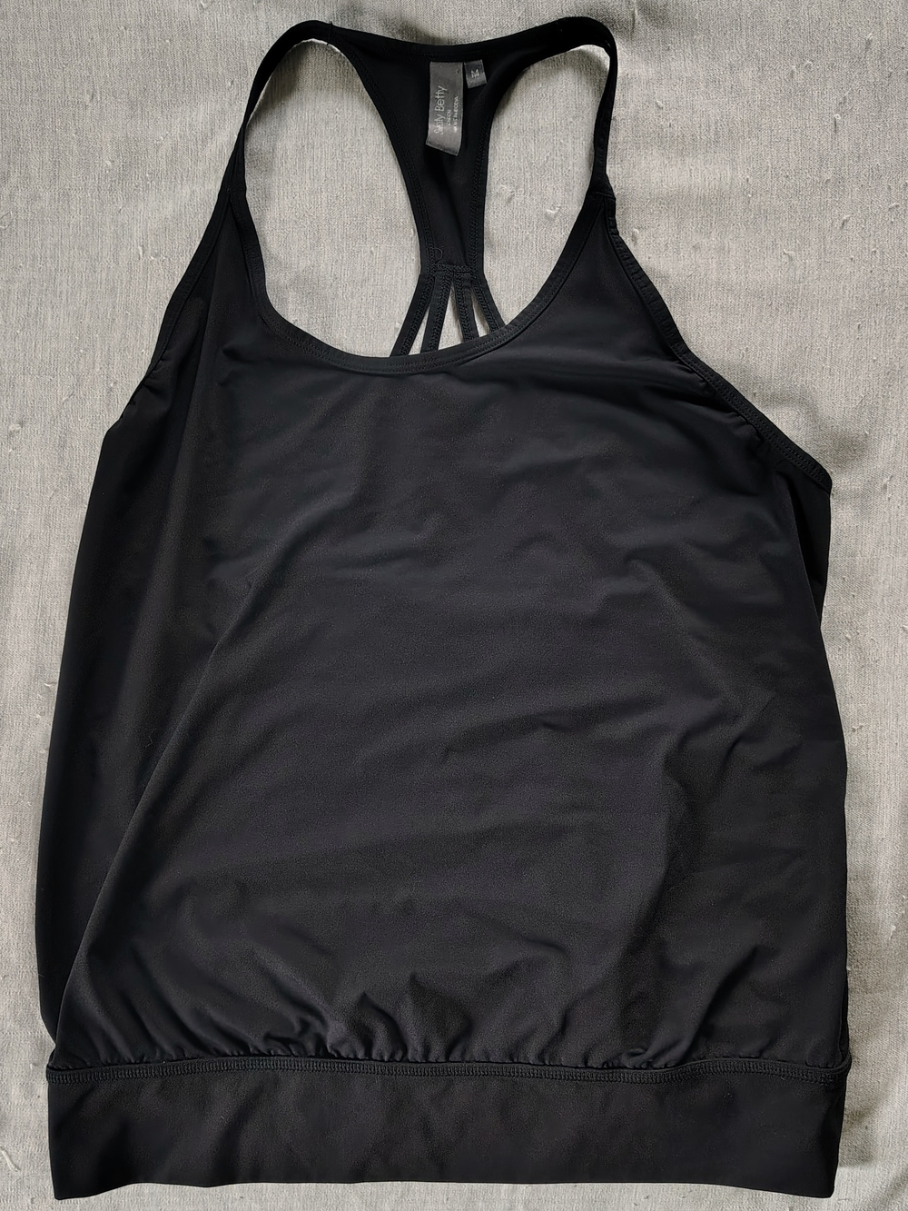 Sweaty Betty Black Strappy Racerback Tank Size Medium